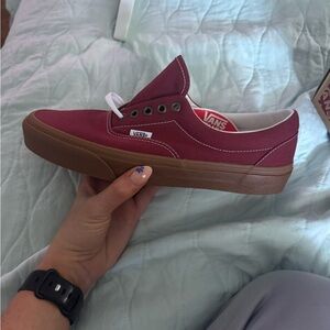 Vans Burgundy Canvas Sneakers